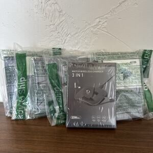 Lot of 5, 3-in-1 Apple Watch/Headphones Wireless Chargers (New)